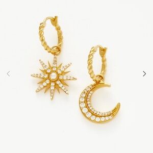 HARRIS REED X MISSOMA Moonlight Charm Hoop Earrings BN